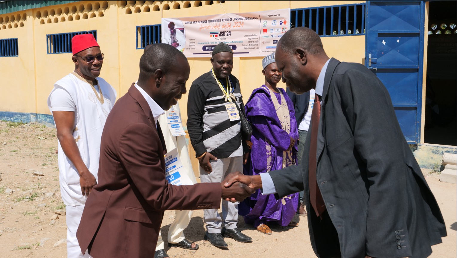 Vice-recteur avec sa délégation